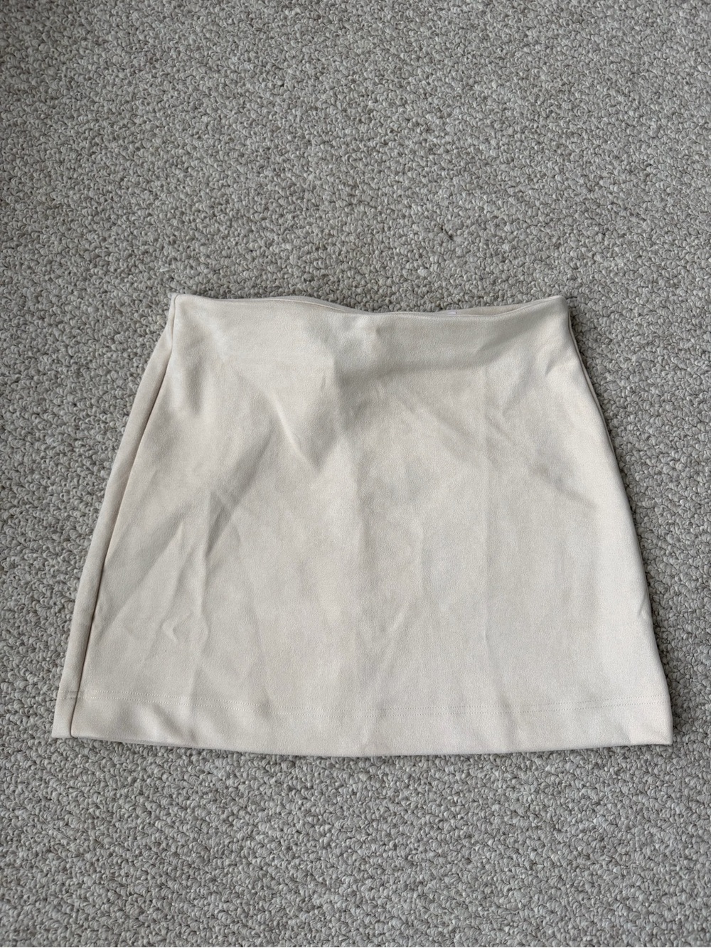 Pink Lily Women’s Cream A-Line Mini Skirt